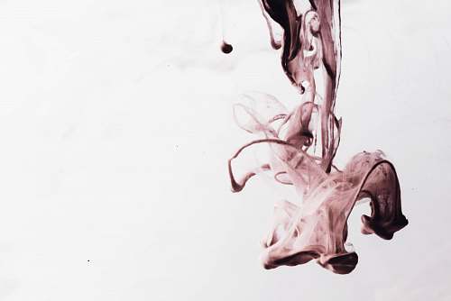 pink white and black liquid brush painting decor person