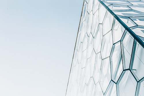 architecture A honeycomb pattern in the modern facade of a building in Brussels brussels