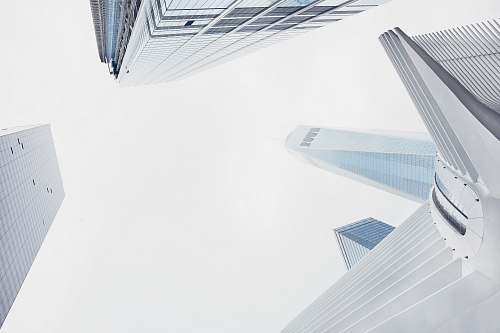 architecture worms eye view of city buildings skyscraper