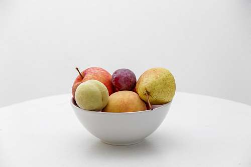 fruit bowl of fruits pear