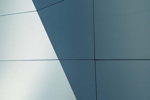 architecture blue and white tiles grid
