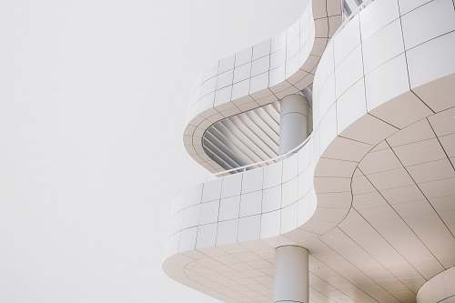 architecture worm's-eye view photography of concrete building building
