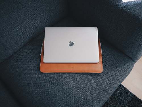 apple Apple MacBook on blue cushion laptop
