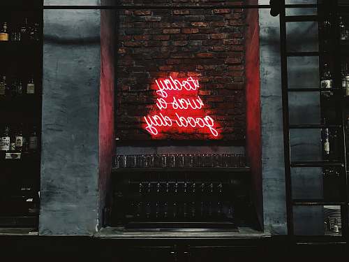 sign Today Was A Good Day LED signage quote