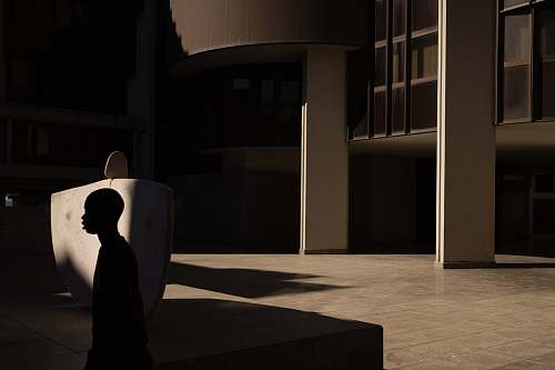 silhouette silhouette of a man boy