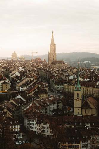 architecture aerial view photography of buildings during daytime church
