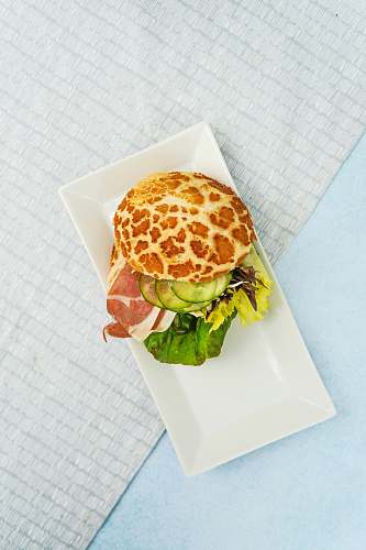 london flat-lay photo of pancake with bacon united kingdom