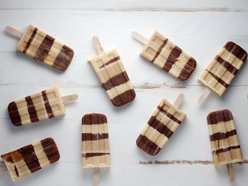 chocolate nine brown popsicles dessert