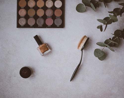 makeup top view photo beauty cosmetics flatlay