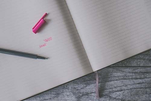 diary black pen on black line notebook text