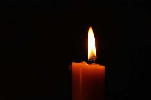 fire close-up of lighted candle flame