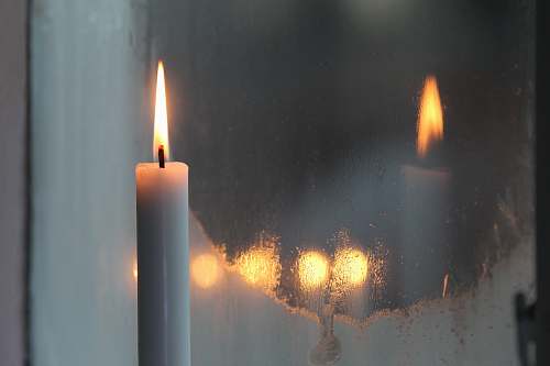 flame lit candle fire