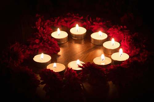diwali white teallight candle brown