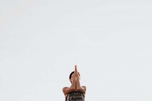  woman standing on white background 
