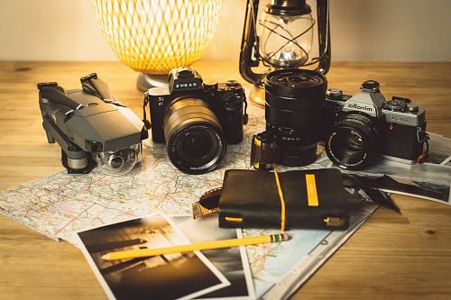 black Minolta DSLR cameras
