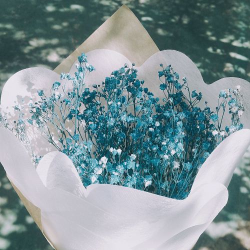 blue flower bouquet