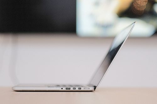 gray laptop computer