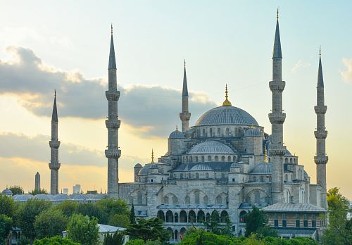 red and black Mosque