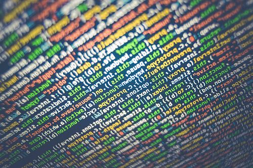 tilt-shift photography of HTML codes