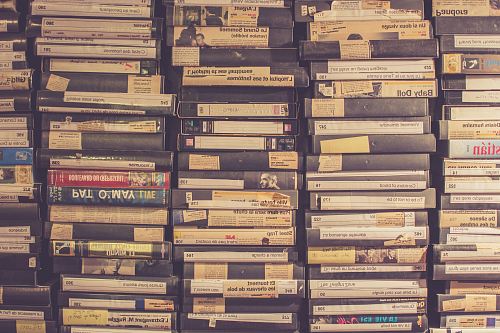 VHS tape lot