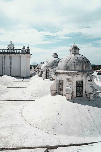 white and grey domed building