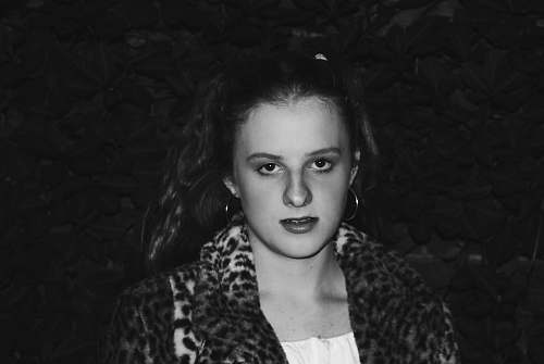  woman looking at the camera 