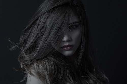 face woman's face hair