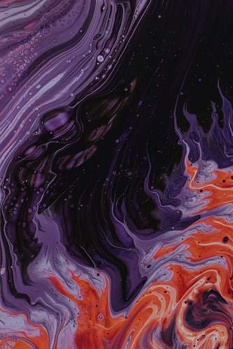 texture purple, black, and orange abstract paintin abstract