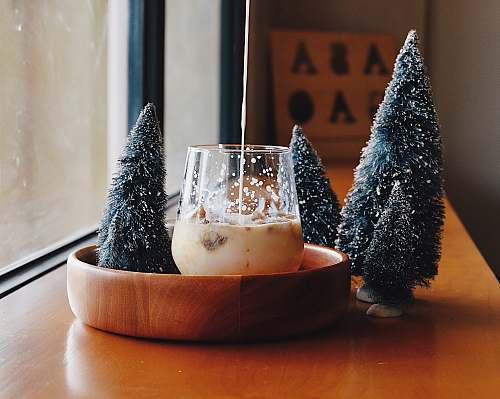 drink pine tree miniature decor cup