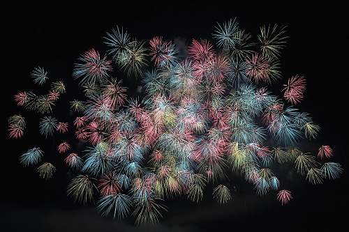 night assorted-color fireworks lot outdoors