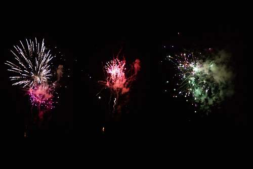 night fireworks during night nature