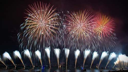 night time lapse photography of fireworks outdoors