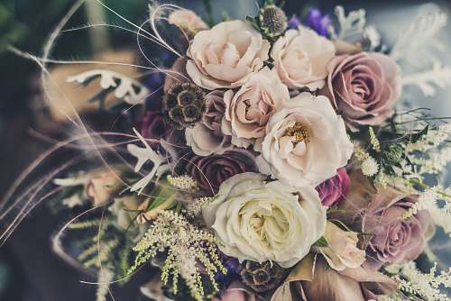 wedding bouquet assorted-color flowers flowers