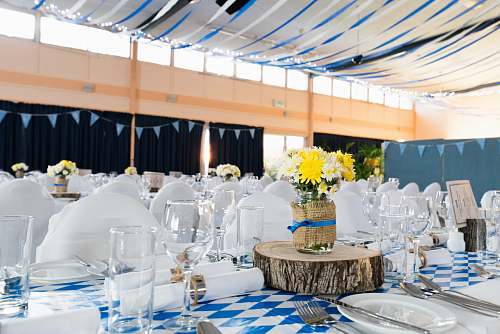 table party dish arrangement event