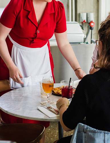 person white apron furniture