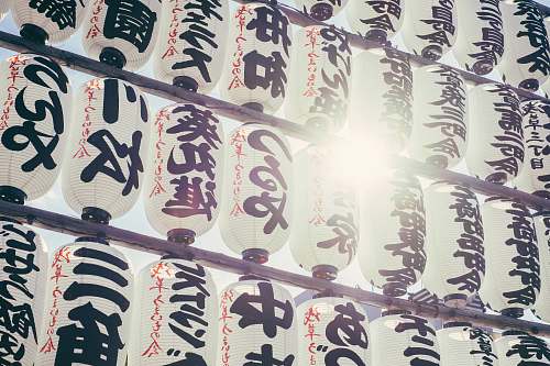lanterns white and black printed lantern lot lantern