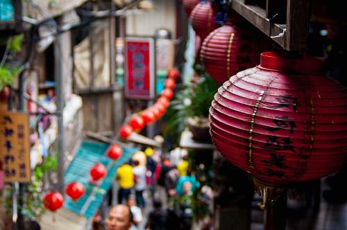 lamp red hanging chinese lantern taiwan
