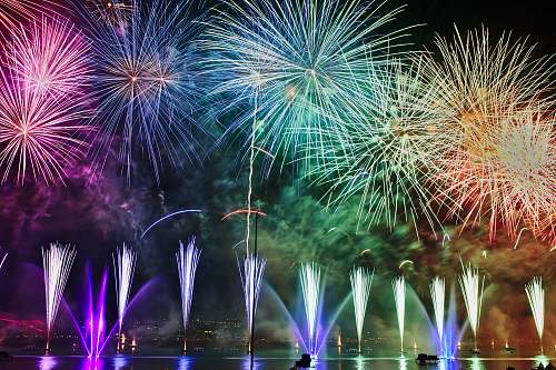 fireworks assorted-color fireworks illustration outdoors