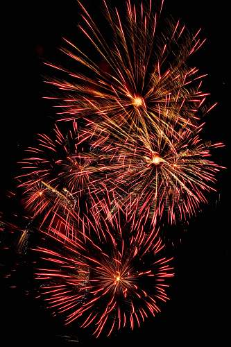 fireworks red fireworks night