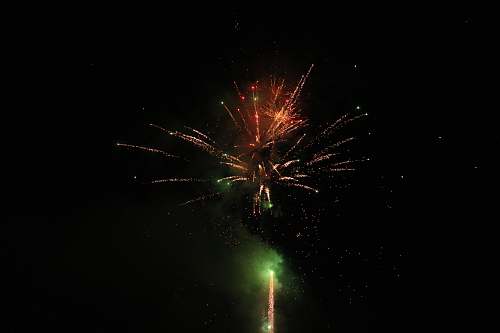 night view of fireworks at night nature