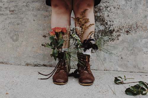 clothing pair of brown leather boots apparel
