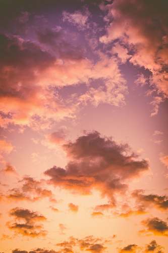 sky photo of cumulus clouds during golden hour cloud