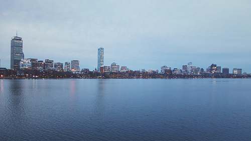 water high-rise buildings outdoors