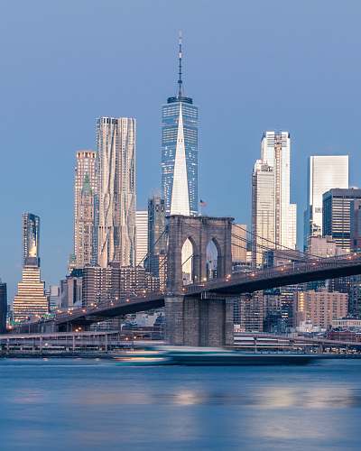 city Brooklyn Bridge, New York architecture