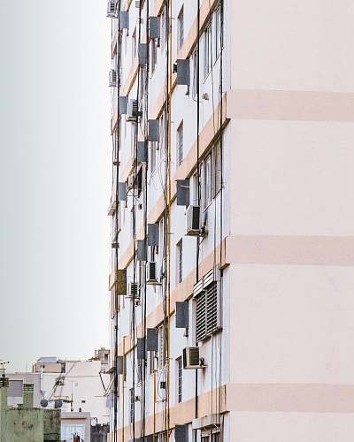 housing white and beige building facade buenos aires