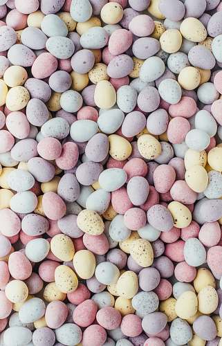food white, purple, and yellow stones pastel