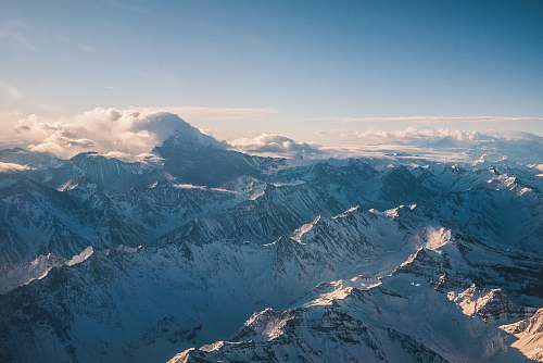 glacier aerial photography of snow mountain snow
