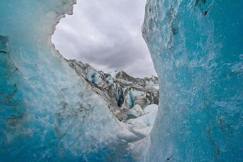 ice photo of sea waves glacier