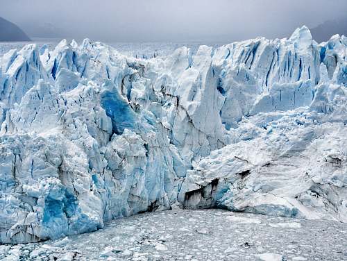 glacier white glacier ice