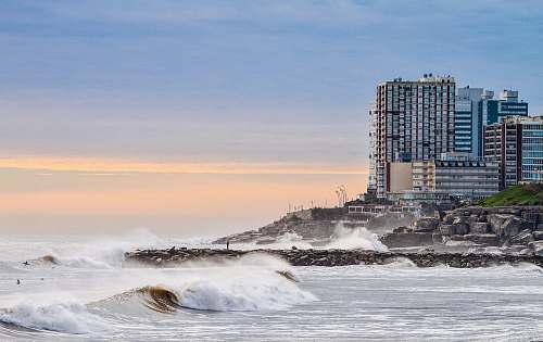 water sea wave splashing in seashore coast
